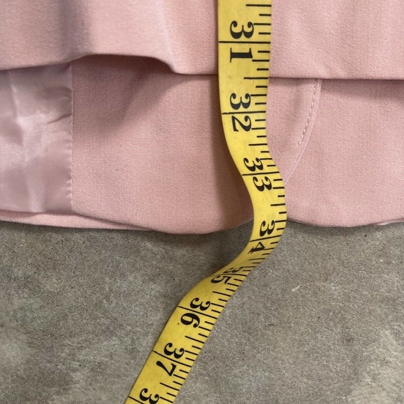 ASOS Blazer Womens 14 Pink Fitted Seamed Single Breasted 2 Button Closure - Picture 6 of 12